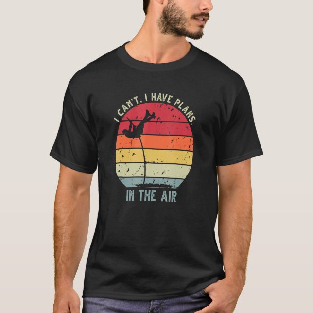 Retro Sunset Pole Vault 7 T-Shirt (Vorderseite)