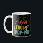 Retro Sunset Reel Cool Pop Pop Fishing Pop Pop Kaffeetasse<br><div class="desc">Retro Sunset Reel Cool Pop Pop Fishing Pop Pop Fathers Day Gift. Perfect gift for your dad,  mom,  papa,  men,  women,  friend and family members on Thanksgiving Day,  Christmas Day,  Mothers Day,  Fathers Day,  4th of July,  1776 Independent day,  Veterans Day,  Halloween Day,  Patrick's Day</div>