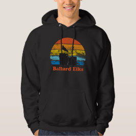 Retro Sunset & Seagull Hoodie