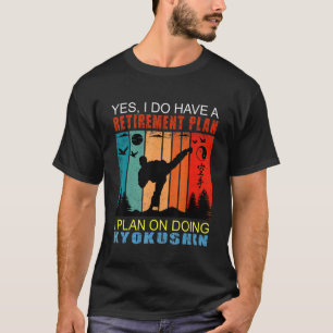 Retro Sunset Slogan Pensionierung I Plan on Doing T-Shirt