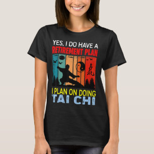 Retro Sunset Slogan Ruhestand Plan I Plan on Doi T-Shirt