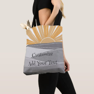 Retro Sunset Sunrise Sun aufwärts Custom Tasche
