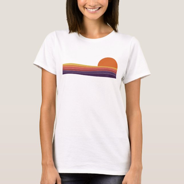 Retro Sunset. T-Shirt (Vorderseite)