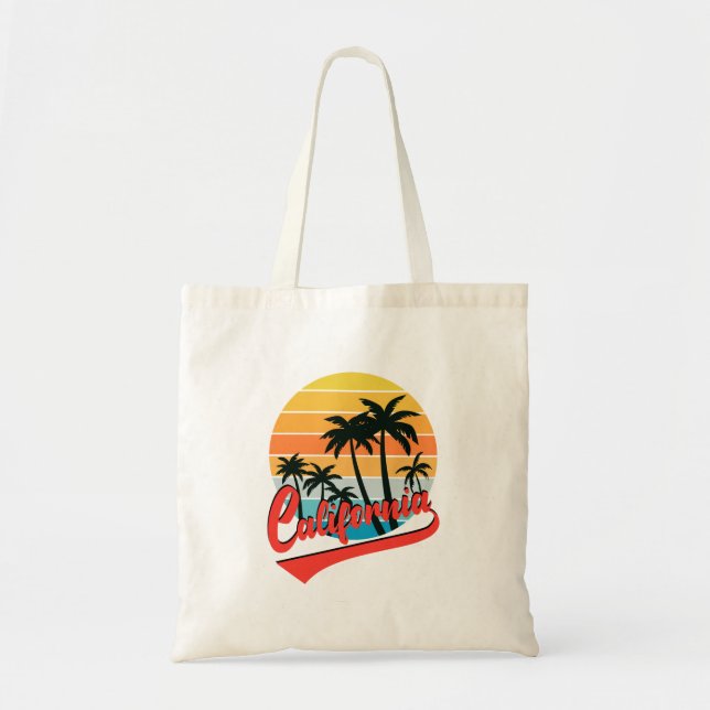 Retro Sunset Toset Bag Tragetasche (Vorne)