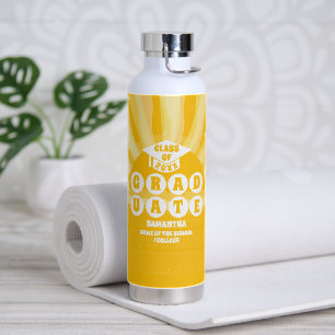 Retro Sunshine Abschluss Trinkflasche