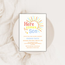 Retro Sunshine kommt hier mit der Son Baby Dusche