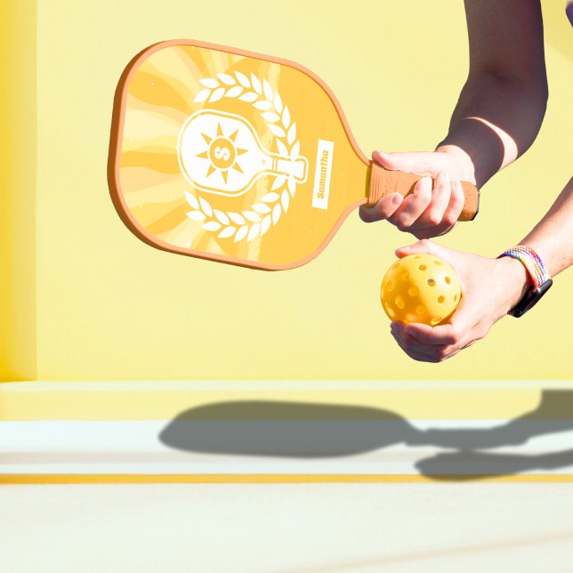 Retro Sunshine Pickleball Brautparty Schläger (Party Games)