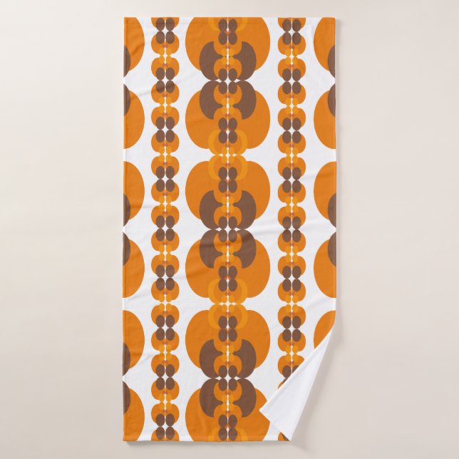 Rétro Super 60's 70's Motif Bubbles (Serviette de bain)