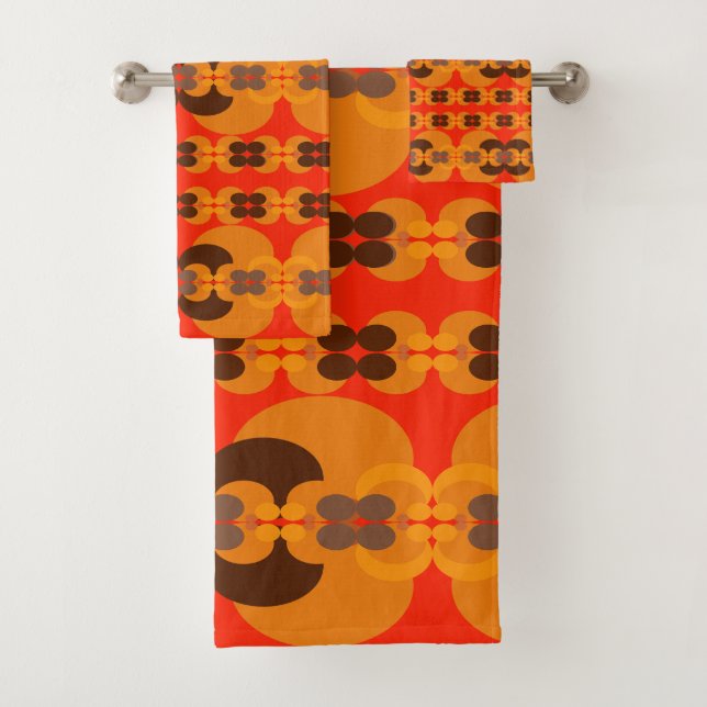 Rétro Super 60's 70's Motif Bubbles (En situation)
