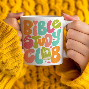 Retro Super Bible Study Club Café Mug