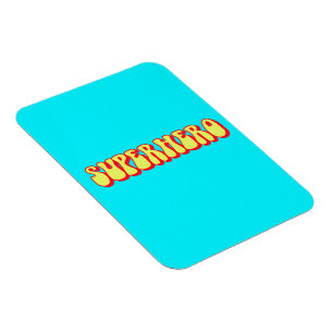 Retro-Superheld Magnet