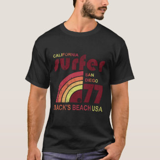 Retro Surf Blacks Beach Kalifornien T-Shirt