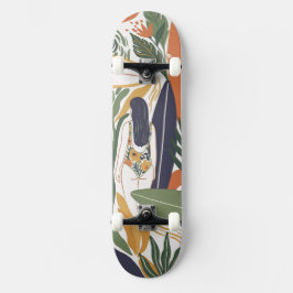 Retro Surf Club Skateboard
