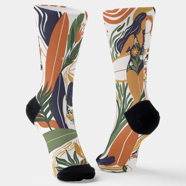 Retro Surf Club Socken (Gewinkelt)