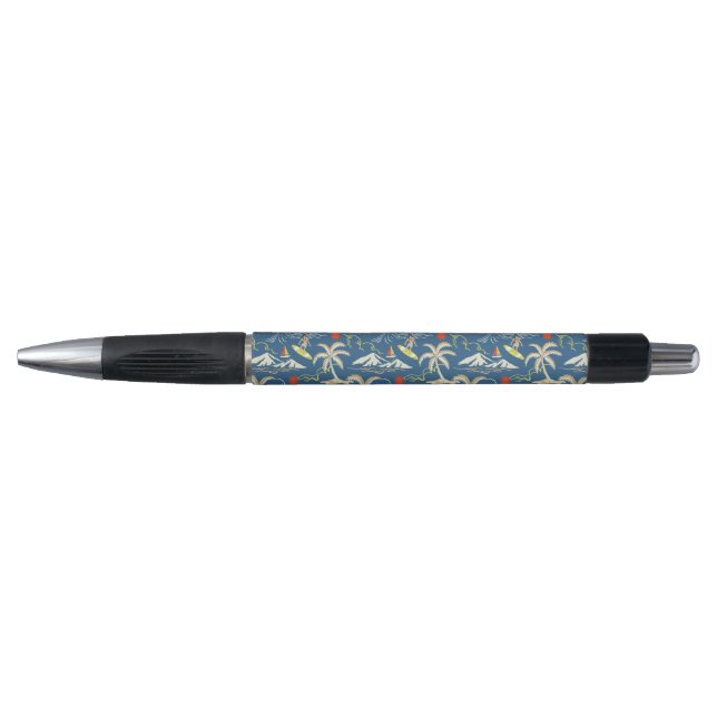 Retro Surf Tropical Pattern Kugelschreiber (Vorderseite)