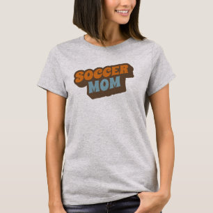 Retro-Surfer-Art Fußball-Mutter T-Shirt