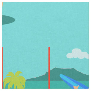 Retro Surfer-Typ-Gewebe Stoff