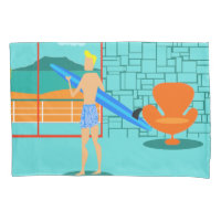 Retro Surfer Typ Pillowcase