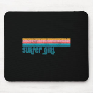 Retro-Surfergirl Strand Sommer Retro-Surfen Frau Mousepad