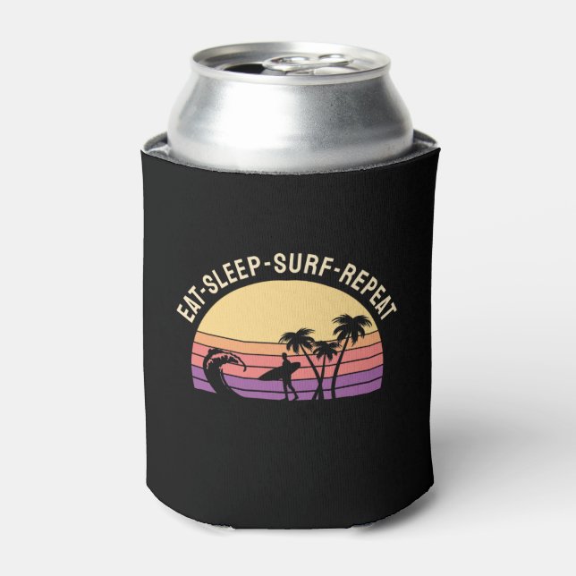 Retro Surfing Dosenkühler (Kanne Vorderseite)