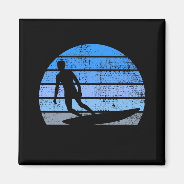 Retro Surfing Magnet (Vorne)