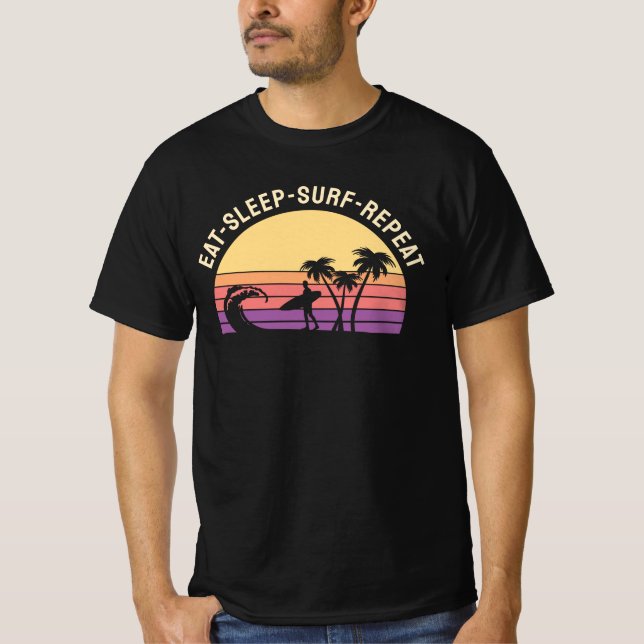 Retro Surfing T-Shirt (Vorderseite)