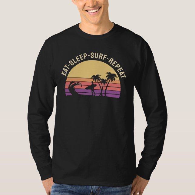 Retro Surfing T-Shirt (Vorderseite)