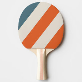 Retro Surfside Bold Streifen Tischtennis Schläger