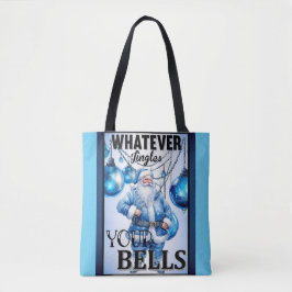 Retro Süsse Blue Christmas Tasche