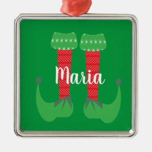 Retro süße Elf-Füße Weihnachtsgeschenk Ornament Aus Metall