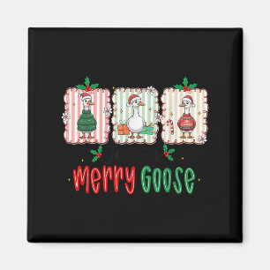 Retro Süße Goosmas Weihnachten Lustig Nur Ein Fröh Magnet
