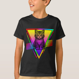 Retro Süße Katze T-Shirt
