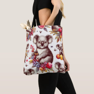 Retro süße Koala-Malerei nahtlos Tasche