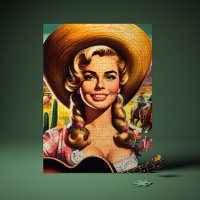 Retro süße Landfrau