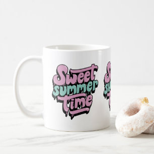 Retro Süße Sommerzeit Kaffeetasse