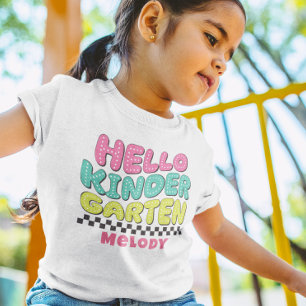 Retro süße Zurück zur Schule Kindergarten T-Shirt