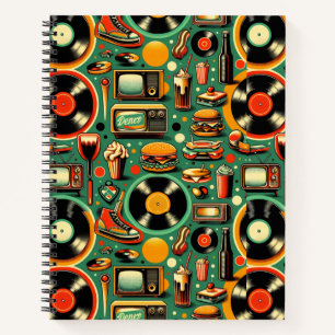 Retro-Süssen: Weiße Pastelle Notizbuch