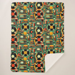 Retro-Süssen: Weiße Pastelle Sherpadecke