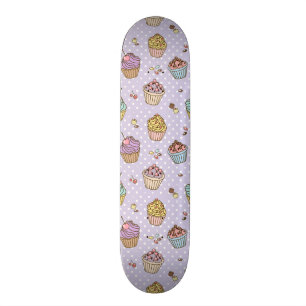 Retro Süßigkeitens-Muster Skateboard