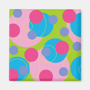 Retro Süßigkeits-Rosa-Magnet Magnet