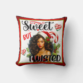 Retro Sweet but Twisted Christmas Pinup Kissen
