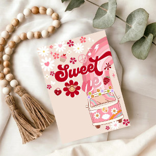 Retro Sweet One Geburtstagseinladung Einladung