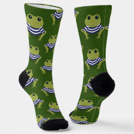 Retro Swimsuit Frog Socken