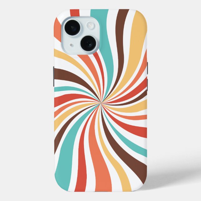 Retro Swirl Abstrakt Art iPhone / iPad Gehäuse Case-Mate iPhone Hülle (Rückseite)