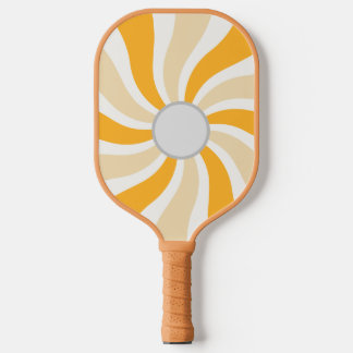 Retro Swirl Pickleball-Schläger | Groovy Sonnensch Pickleball Schläger