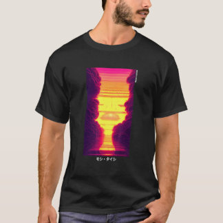 Retro Synthwave Japanisch Vaporwave Otaku Aest der T-Shirt