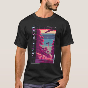 Retro Synthwave Japanisch Vaporwave Otaku Aest der T-Shirt