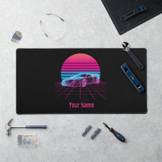 Retro Synthwave-Superauto-Gaming-Mauspad individue Schreibtischunterlage