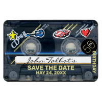 Retro T3 Audiotape 50. Geburtstag Save the Date FP