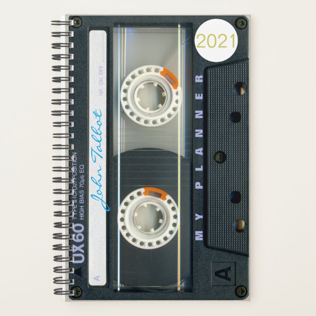 Retro T6 Audiotape Music quote Pl personnalisé (Devant)